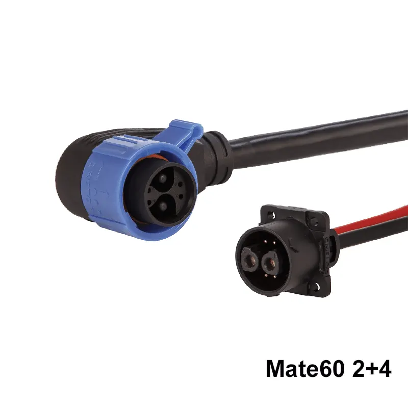 Conector de motocicleta eléctrica de 2+4 pines