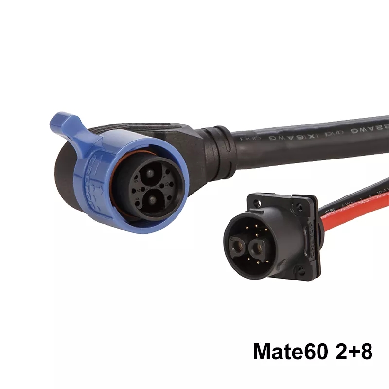 Conector de batería de scooter eléctrico de 2 + 8 pines